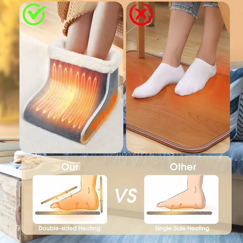 Foot Heating Pad Control Setting Feet Warmer